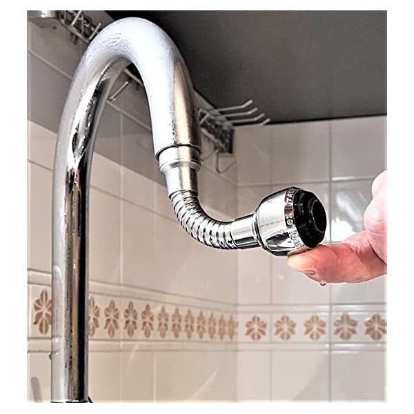 Robinet-raccord,Extension de robinet universel pour évier de salle de  bains,Rotation à 1080 degrés,matériel de - Style 4[C60]