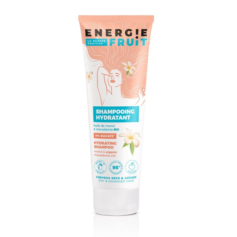 ENERGIE FRUIT SHAMPOING SANS SULFATE MONOÏ, ROSE & ARGAN BIO - HPM Beauty  Tunisie