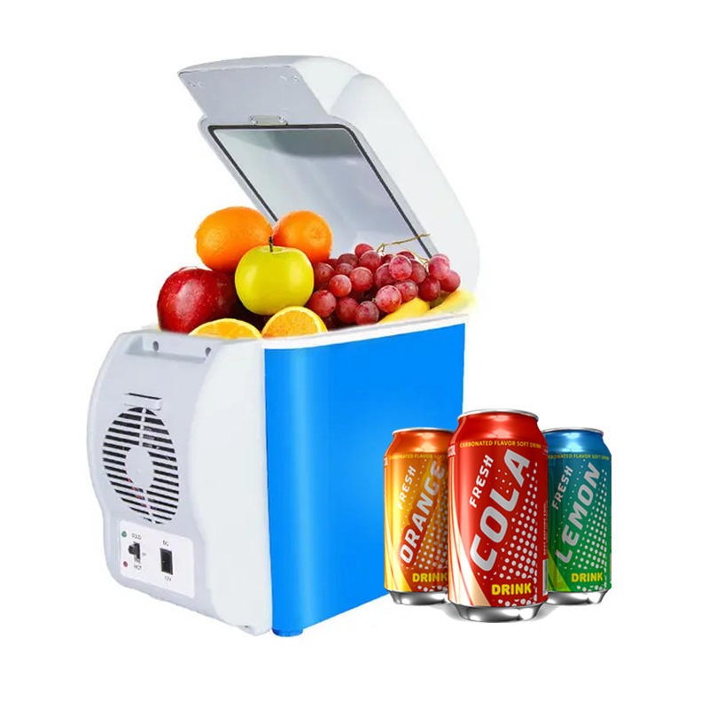 Mini réfrigérateur de voiture portable à double usage chaud et froid 7.5 L  - Vente Électroménager Tunisie Livraison 48H