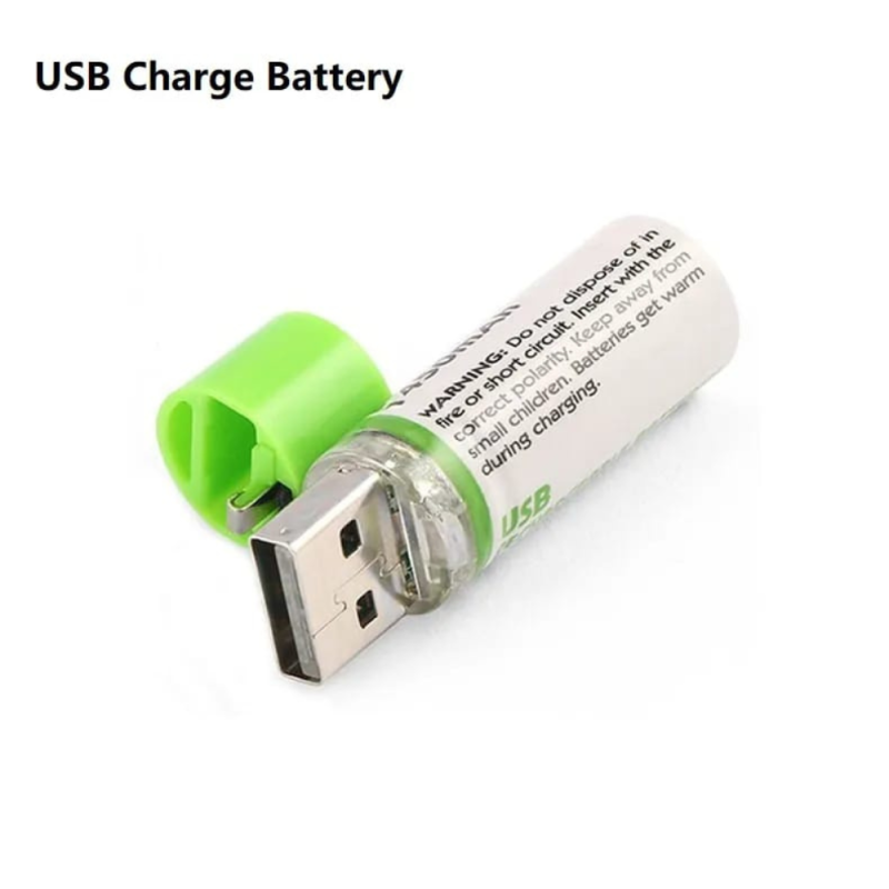 Lot de 2 Batterie rechargeable USB