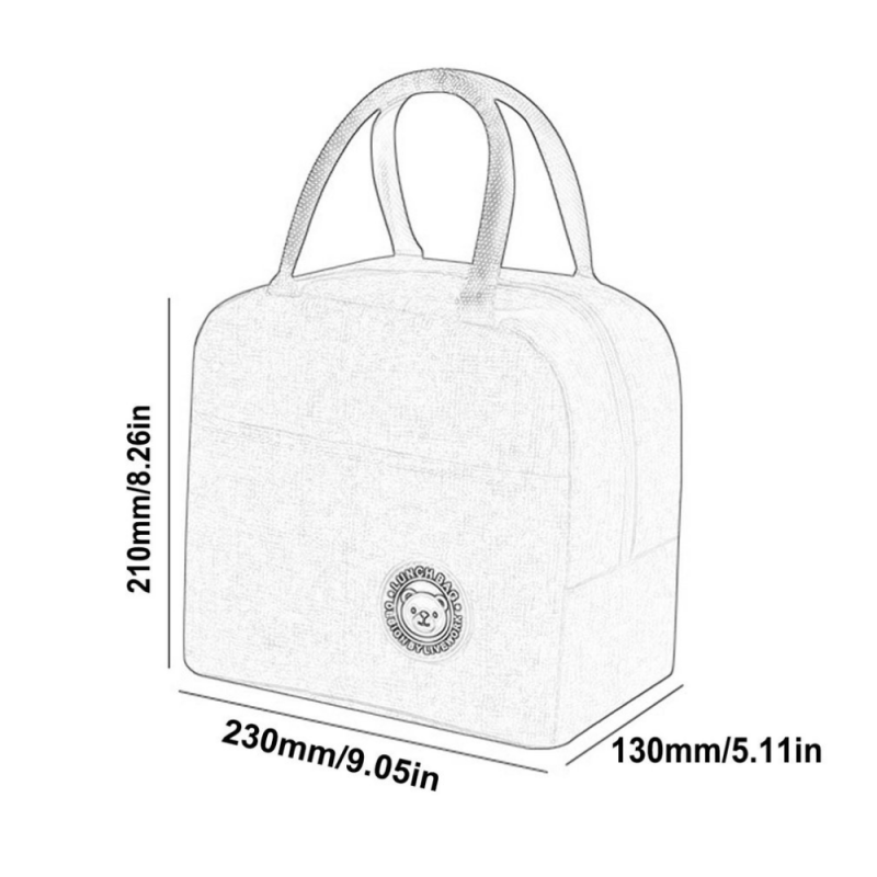 Sac Isotherme Personnalisé Sacs Déjeuner Imprimé Sac Repas Portable Lunch  Bag Mignon Petit pour Enfant Femme Lait de café brun : : Cuisine  et Maison