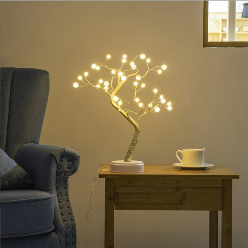 BEO Creative arbre lampe perle arbre lampe écran tactile lampe chambre lampe  cadeau stand lampe décoration lampe lampe de table #3