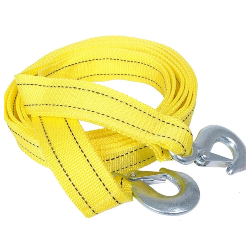 Corde de remorquage avec crochets, flexible de 4 m de long, corde de  remorquage de voiture en polypropylène 3T, jaune résistant à l'usure pour  remorque d'urgence camions : : Auto
