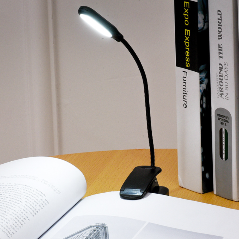 Lampe de Lecture,7 LEDs Liseuse Lampe Clip Rechargeable,lampe