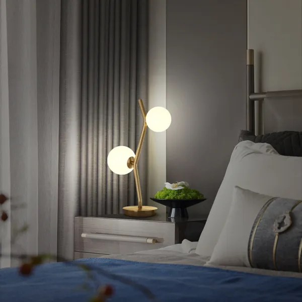 Lampe Led en cuivre 