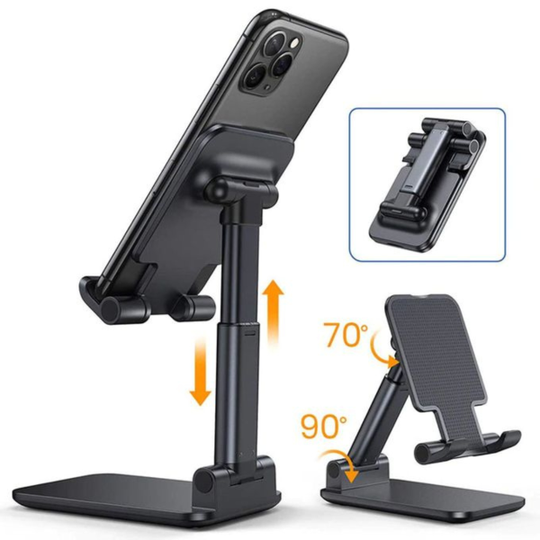 Support smartphone rétractable pour bureau 