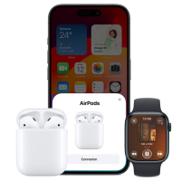 AirPods 2 avec boîtier de charge sans fil 