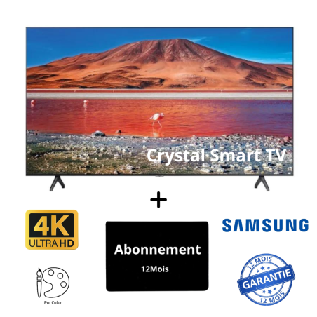 Samsung 50" 4K Crystal UHD Smart TV - TU7000 