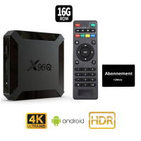 Box tv Android 10.0 - 4k HD avec Abonnement 12 Mois 