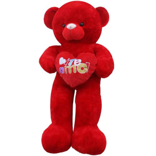 Peluche ourse rouge 