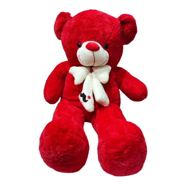 Peluche rouge doux avec cœur 