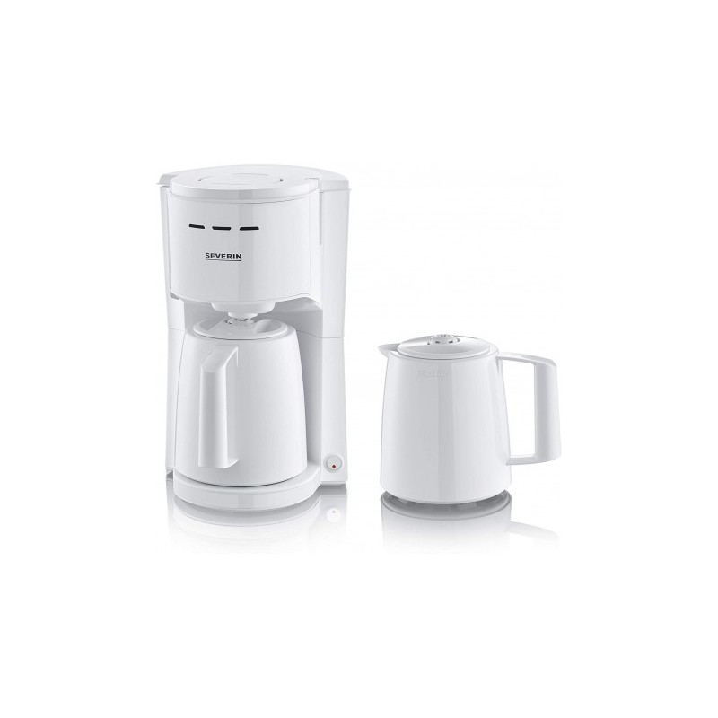 KA9256 Cafetière isotherme 2 pots Blanc 