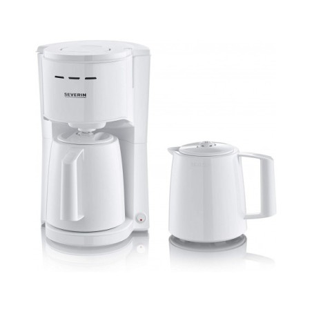 KA9256 Cafetière isotherme 2 pots Blanc 