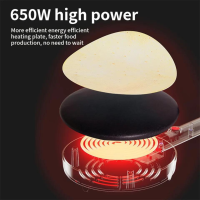 Crêpière Électrique Antiadhésive - 650W 