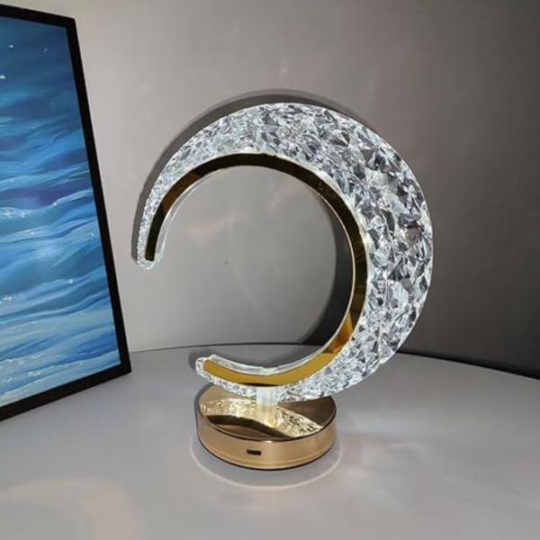 Lampe de table en cristal décorative 