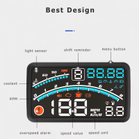 Compteur numérique affichage tête Haute (HUD) avec écran LCD 