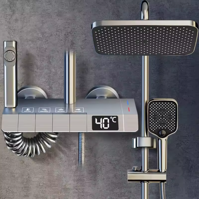 Ensemble de douche thermostatique intelligent 