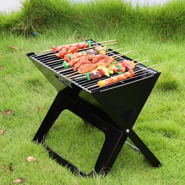 Barbecue en acier noir 