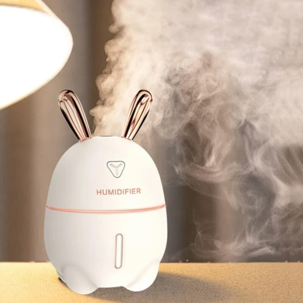 Mini humidificateur d'air USB avec lumière LED colorée 