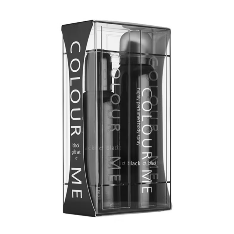 Colour Me Coffret Black Men Eau De Parfum 90Ml + Body Spray 