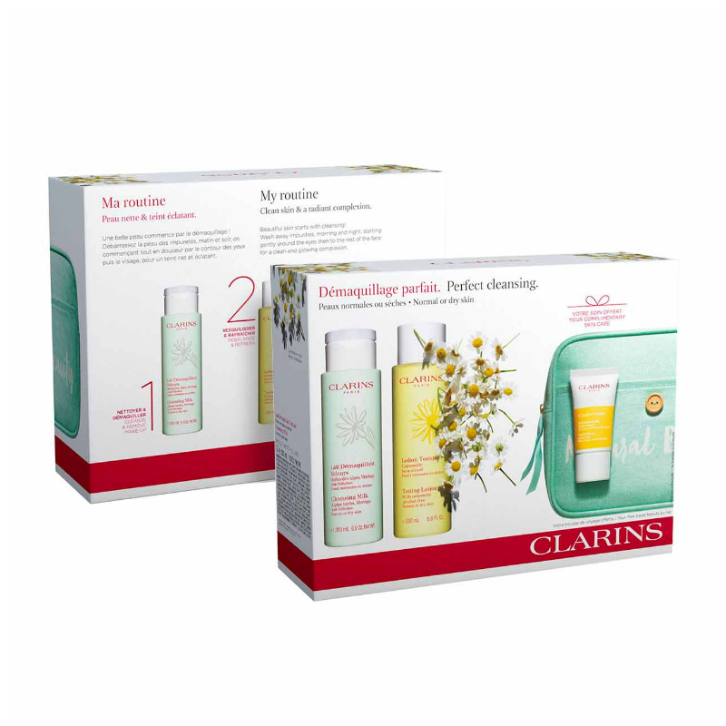 Coffret CLARINS  DÉMAQUILLANT PEAUX NORMALES OU SÈCHES 