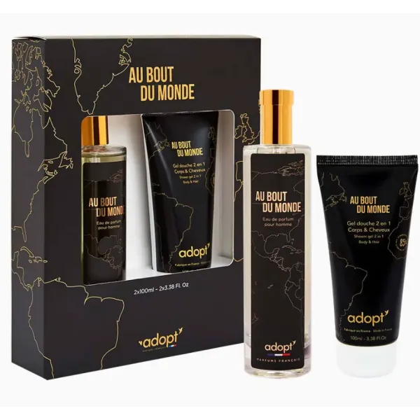 COFFRET EAU DE PARFUM HOMME adopt  AU BOUT DU MONDE 