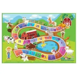 Tapis Chambre enfant -150 *100CM animaux de la ferme 