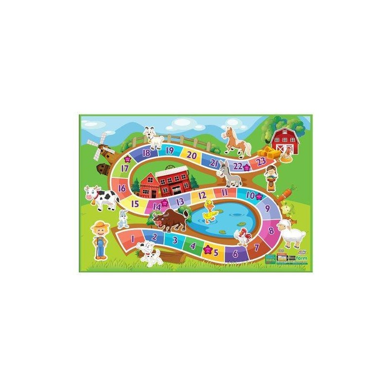 Tapis Chambre enfant -150 *100CM animaux de la ferme 