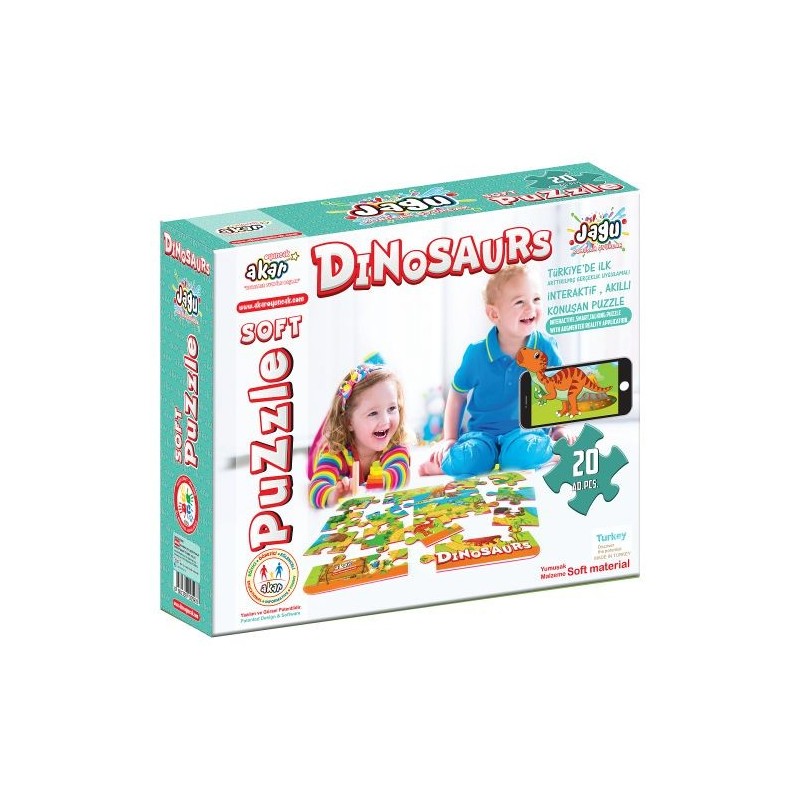 Puzzle 48*33 Cm -Les Dinosaures -Interactif 