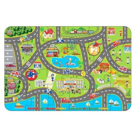 Mega Puzzle 91.5*61 Cm -Mega City -Interactif 