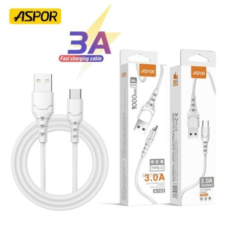 Aspor Câble USB Type-C 3.0A - 1m 