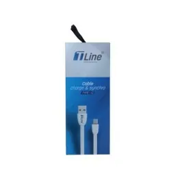 Cable USB Type C 1m 2.4A TLINE 