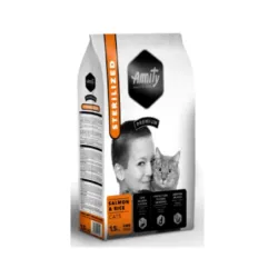 Amity Premium Cat Saumon et Riz Stérilisés 1,5Kg 