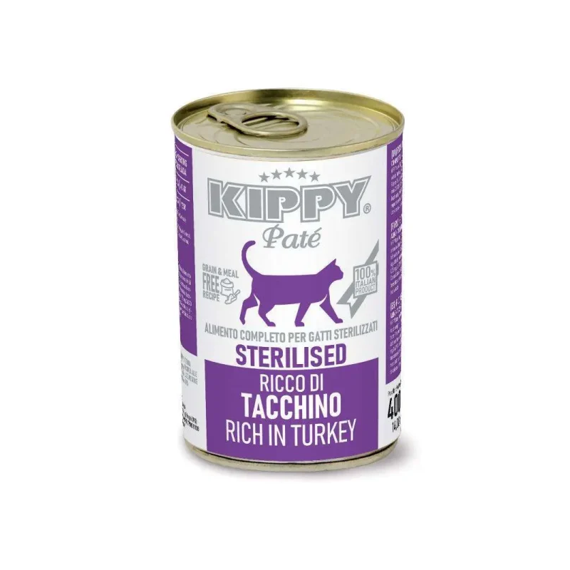 Kippy Pate Cat Sterilized Turkey 400g 