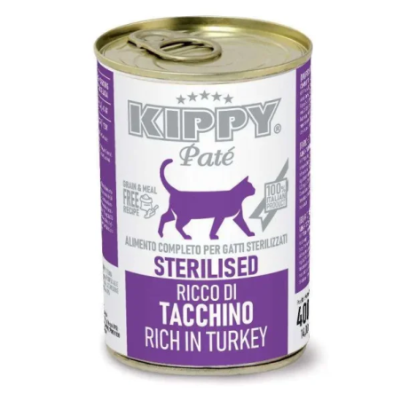 Kippy Pate Cat Sterilized Turkey 400g 