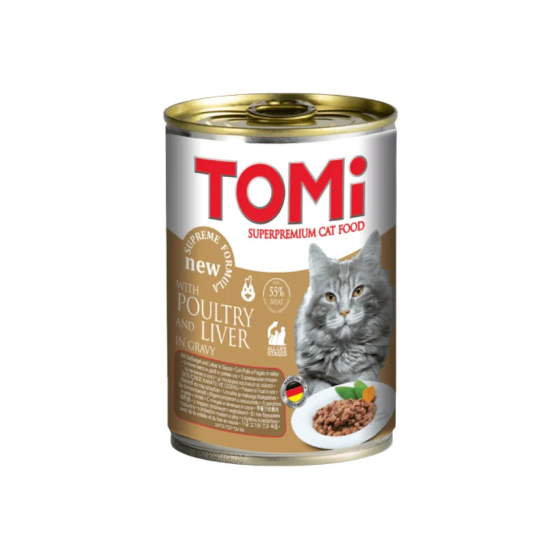 TOMI POUR CHAT & CHATON- VOLAILLE ET FOIE 