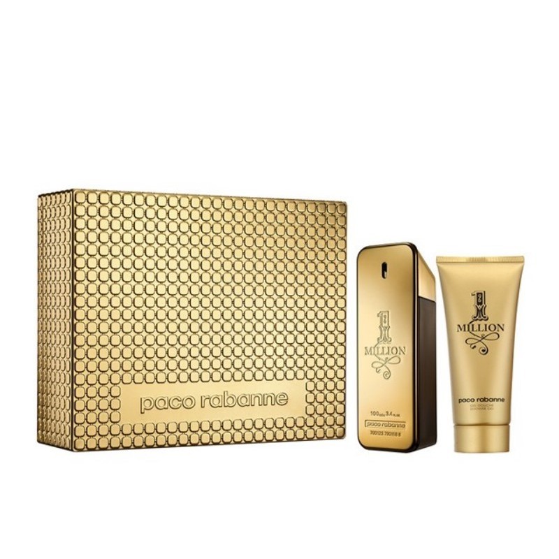 Coffret Eau de Toilette Homme PACO RABANNE  1 MILLION 100ML EAU DE TOILETTE + 100ML SHOWERGEL 