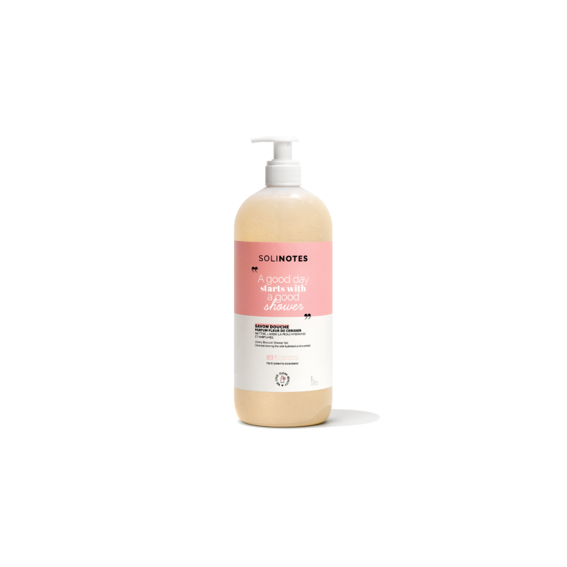 Gel Douche Solinotes paris  FLEUR DE CERISIER 1L 