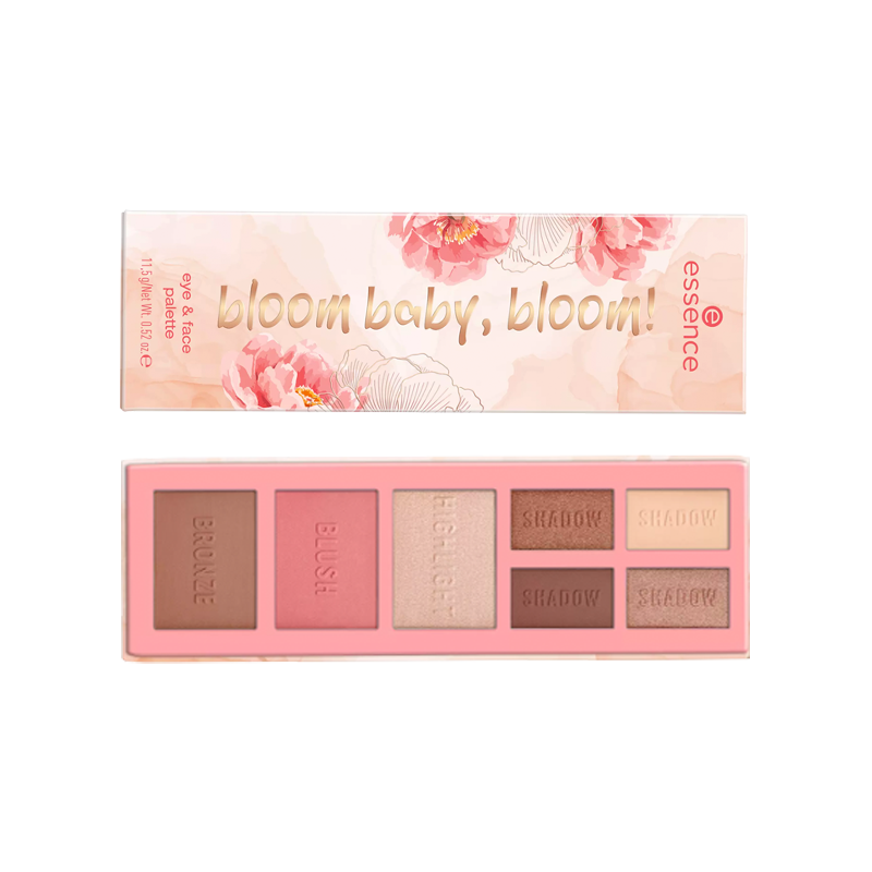 Palette ESSENCE  SHADOW AND EYE BLOOM BABY, BLOOM! 01 MAKE IT BLOOM 