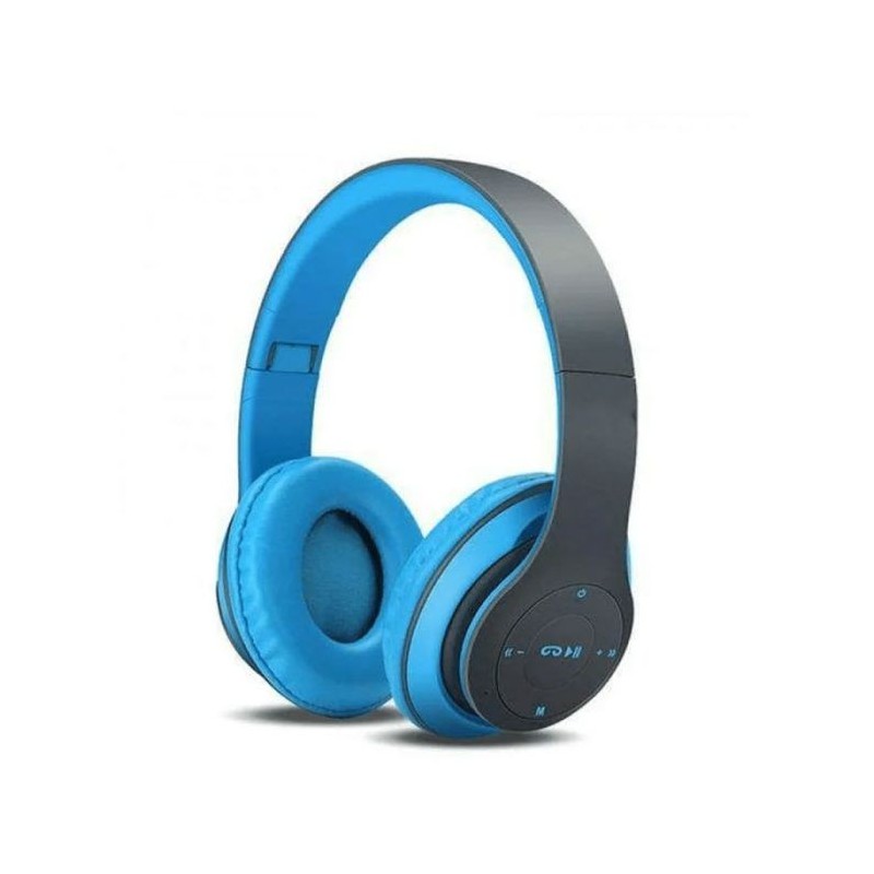 Casque Bluetooth - MP3 - P47 - BLEU 