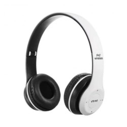 Casque Bluetooth - MP3 - P47 - BLANC 