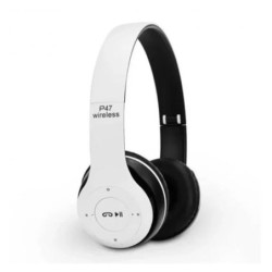 Casque Bluetooth - MP3 - P47 - BLANC 