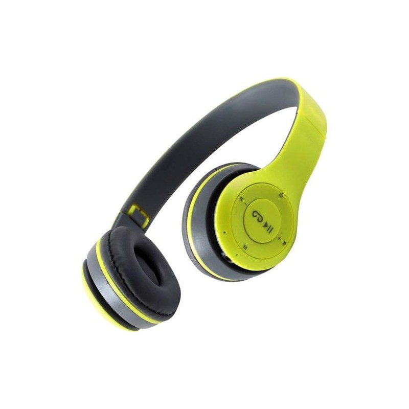 Casque Bluetooth - MP3 - P47 - VERT 