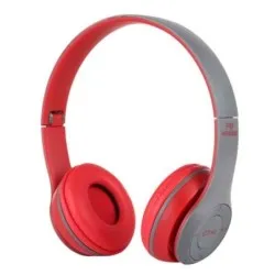 Casque Bluetooth - MP3 - P47 - ROUGE 