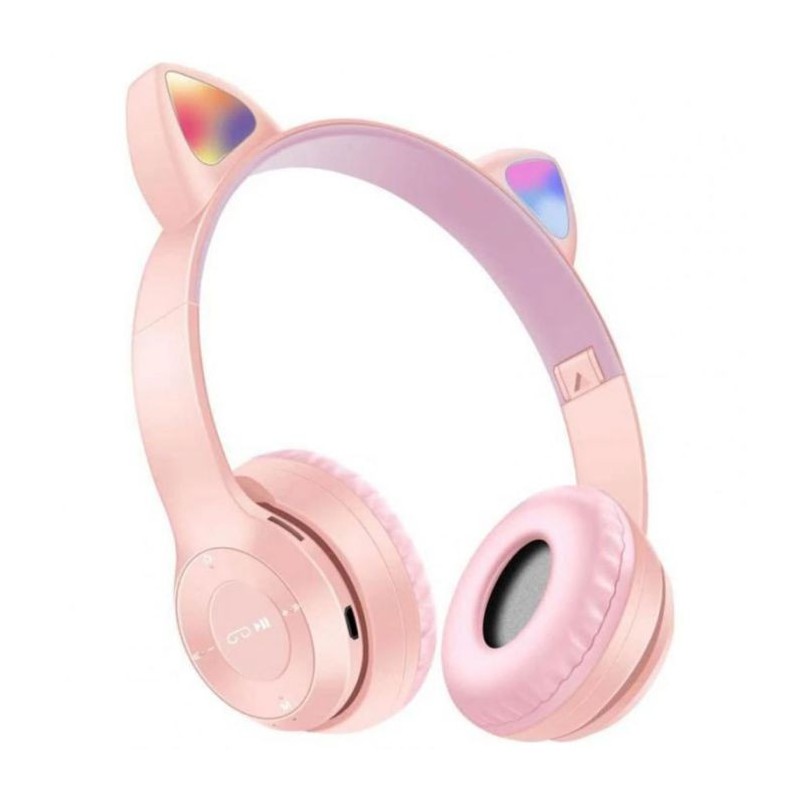 Casque Bluetooth - MP3 - P47 CAT - ROSE 