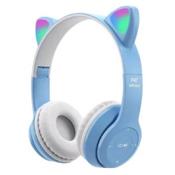 Casque Bluetooth - MP3 - P47 CAT - BLEU 