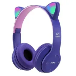 Casque Bluetooth - MP3 - P47 CAT - VIOLET 