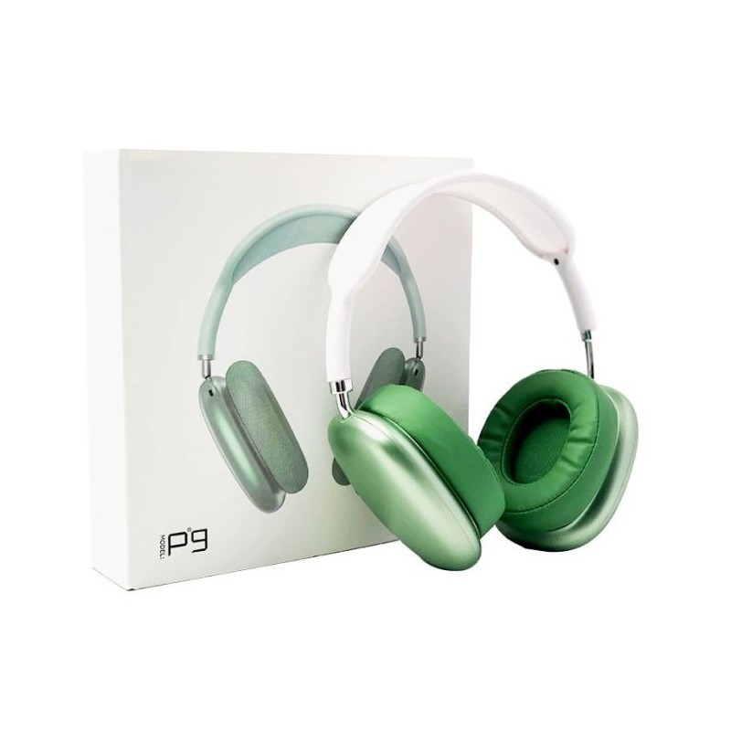 Casque Bluetooth - MP3 - P9 - VERT 