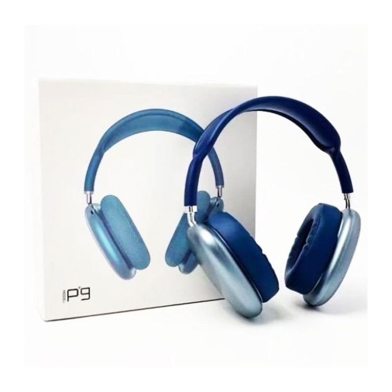 Casque Bluetooth - MP3 - P9 - BLEU 