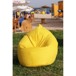 Pouffy Pouf poire - Pacha XXL - 80cm x 130cm - Jaune 